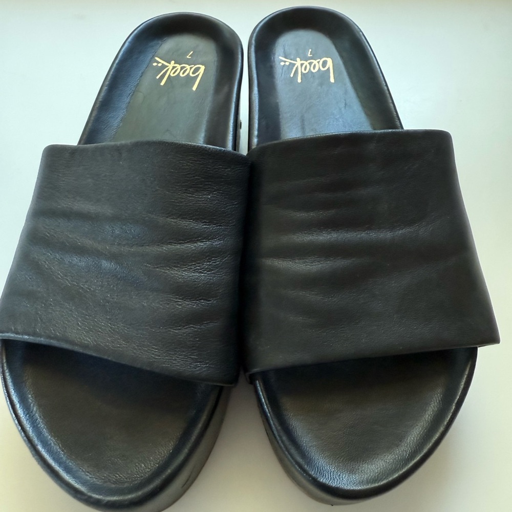 Beek Black Mules Sleek Minimalist Design
